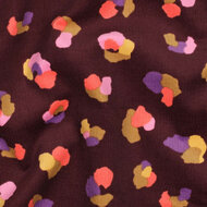 Ribfluweel - Animal Skin - Bordeaux
