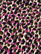 Viscose Crepe - Animal Skin - Cream