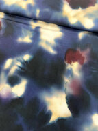 Viscose - Sunshine through the Clouds - Navy
