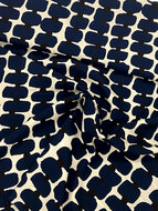 Viscose - Abstract - Donkerblauw