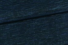Scuba - Small Stripes Lurex - Aqua-Zwart
