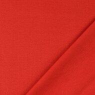 Boordstof - Uni Rib - Rood