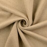 Mantelstof - Uni - Beige