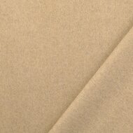 Mantelstof - Uni - Beige