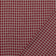 Flanel - Square - Donkerrood