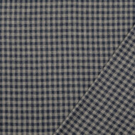 Flanel - Square - Jeansblauw