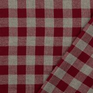 Flanel - Big Square - Donkerrood