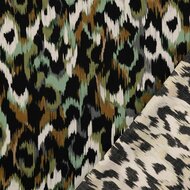 Viscose - Animalskin - Groen-Bruin