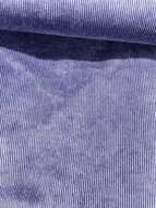 Ribfluweel Stretch - Uni - Indigo