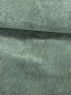 Ribfluweel Stretch - Uni - Donkergroen