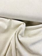 Ribfluweel Stretch - Uni - Ecru