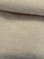 Mantelstof - Uni Chevron - Beige
