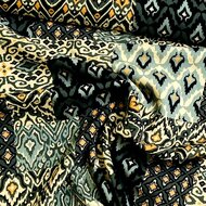 Viscose - Patchwork - Groen