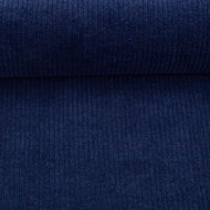 Nicky Velours - Uni Rib - Donkerblauw