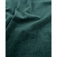 Ribfluweel Stretch - Uni - Petrol