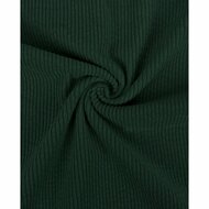 Ribfluweel Stretch - Uni - Donkergroen