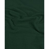 Ribfluweel Stretch - Uni - Donkergroen
