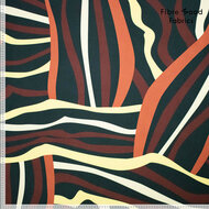 Travelstof - Tribal Stripes - Rood-Blauw
