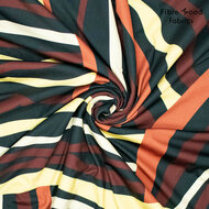 Travelstof - Tribal Stripes - Rood-Blauw
