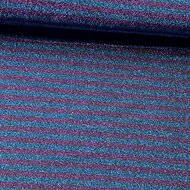 Scuba - Stripes Lurex - Aqua-Paars
