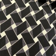Jacquard - Parallellogram - Zwart-Wit