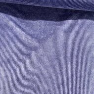 Ribfluweel Stretch - Uni - Indigo