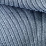 Gebreid - Uni Rib - Blauw