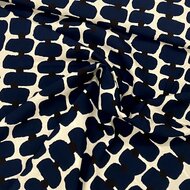Viscose - Abstract - Donkerblauw