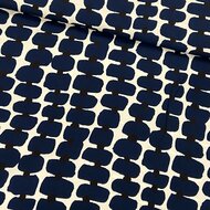 Viscose - Abstract - Donkerblauw