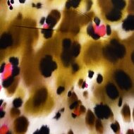 Viscose - Touch of Pink Leopard - Bruin-Ecru