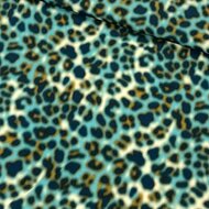 Viscose Crepe - Blurry Panther - Petrol