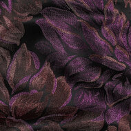 Jacquard - Lurex Flowers - Paars