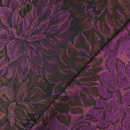 Jacquard - Lurex Flowers - Paars