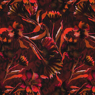 Jersey - Flowers - Bordeaux