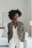 Jacquard - Animal Skin - Beige