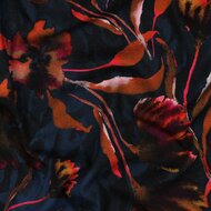 Jersey - Flowers - Navy