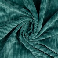 Ribfluweel - Uni - Groen