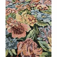 Jacquard - Flowers - Zwart