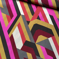 Viscose Crepe - Geometric - Multicolor