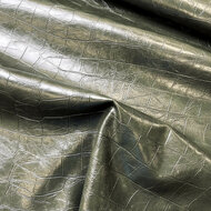 Imitatieleer - Uni Kroko - Kaki