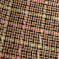 Gabardine Stretch - Carreaux - Bruin