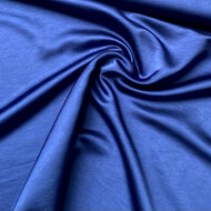 Viscose Satijn - Uni - Kobalt