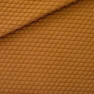 Matelassé Piqué Tricot - Uni - Wegedoornbruin