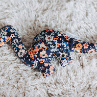 Canvas Gabardine Twill - Flower Joy - Oceana Blauw