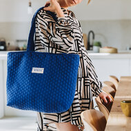 Matelassé Piqué Tricot - Uni - Surf The Web Blauw