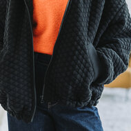 Matelassé Piqué Tricot - Uni - Zwart