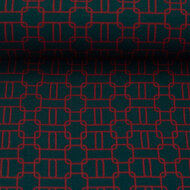 Viscose - Geoluxe Chain Twist - Donkergroen
