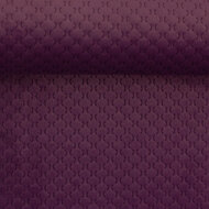 Fluweel Deco - Uni - Aubergine