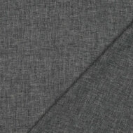 Linnen Katoen - Herringbone - Zwart