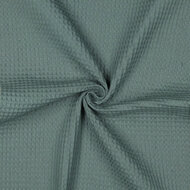 Wafelstof - Uni - Oudgroen